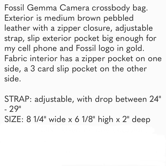 Fossil Gemma Crossbody Camera Bag - Picture 16 of 16